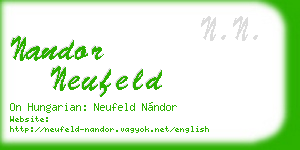 nandor neufeld business card